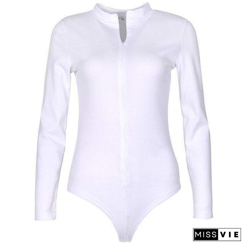 One-Piece Knitted Bodysuits Autumn Women Sexy Club Outfits V-Neck Long Sleeve Body Tops Rompers Casual Buttons Bodysuit M0446