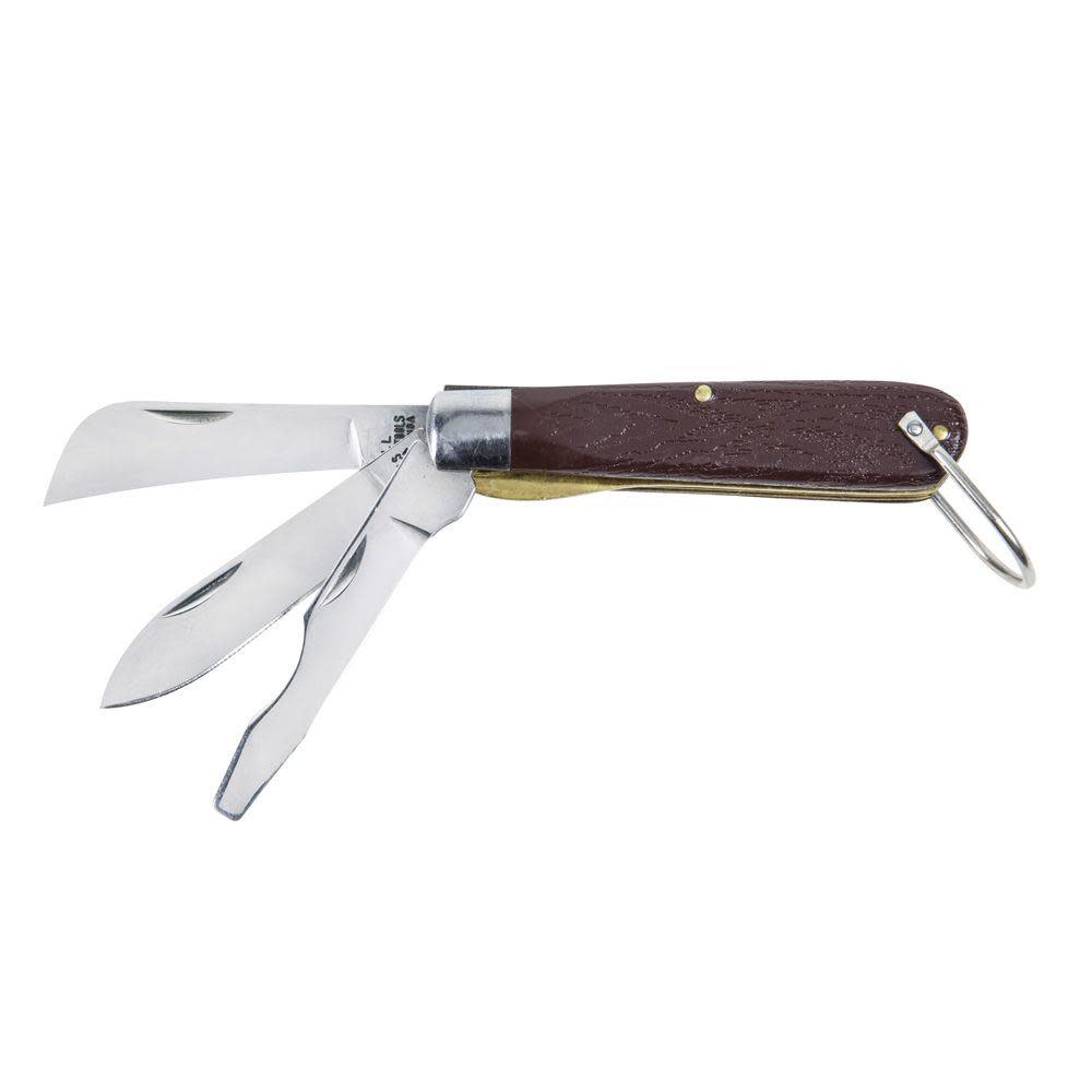 3 Blade Pocket Knife w/Screwdriver