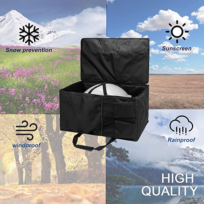 Grill Carry Bag & Backpack for Weber Q200 Q220 Q2000, Q2200, Pit Boss, CharBroil and More Grill, Collapsible Outdoor Camping Grill Tools Bag