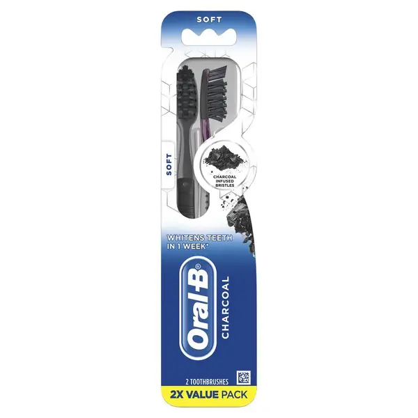 Oral-B Charcoal Toothbrush Twin Pack