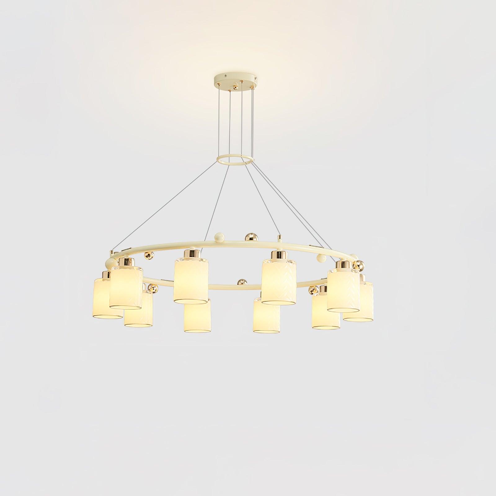 Ring Glass Cup Chandelier