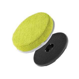 RYOBI 6 in. 2-Piece Cloth Microfiber Kit for RYOBI P4500 and P4510 Scrubber Tools A95KMCK1