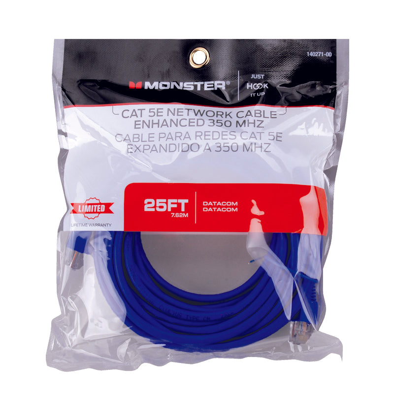 NETWORK CABLE 5E BLU 25'