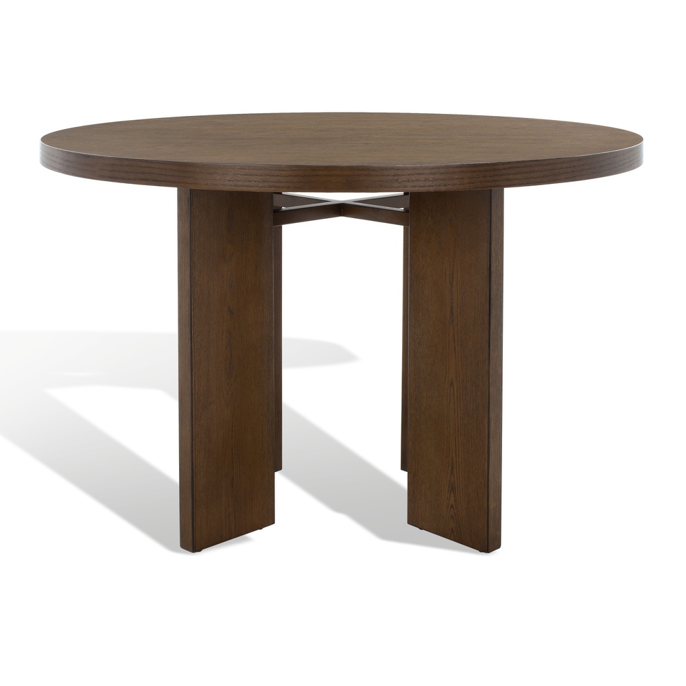 SAFAVIEH Couture Calamaria Round Wood Dining Table   47.75 IN W x 47.75 IN D x 30 IN H