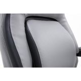 Shaquille O'Neal Amphion Ergonomic Bonded Leather High-Back Executive Chair， Gray