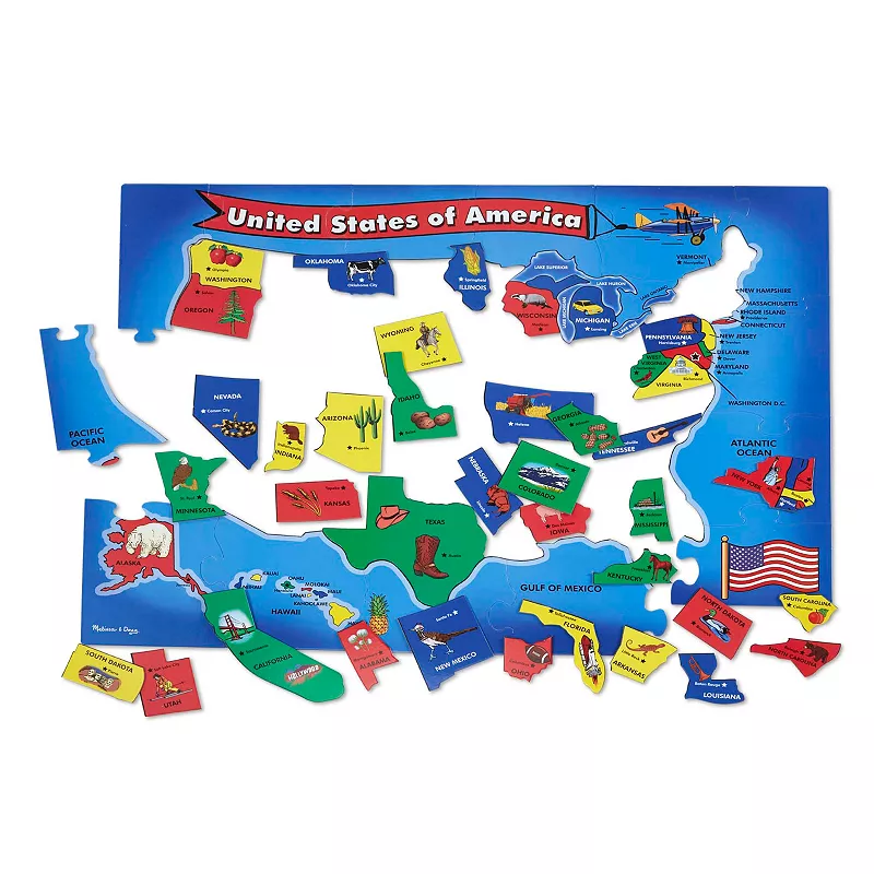 Melissa and Doug USA Map Floor Puzzle