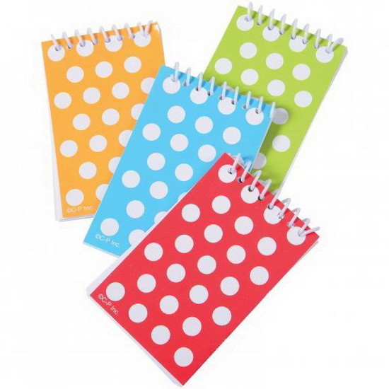 U.S. Toy 4657 Dot Notebooks/8 Pc