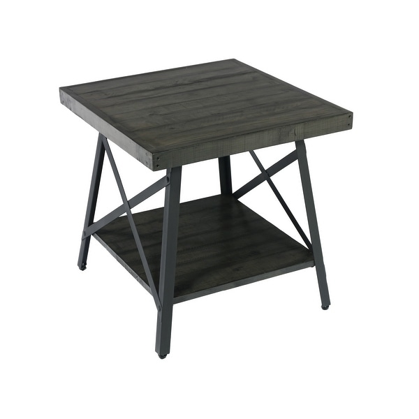 Carbon Loft Oliver Modern Rustic Wood End Table