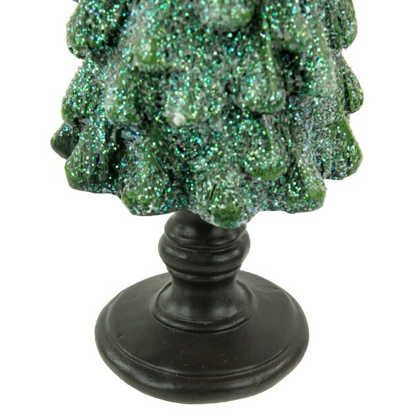 Glittered Tree with Cardinals Christmas Decoration