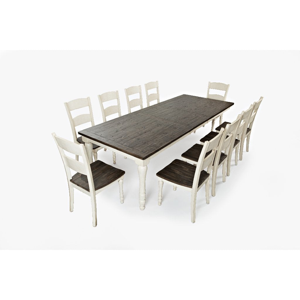 Loft 7-Pc Extendable Dining Set (84-106)in Vintage White