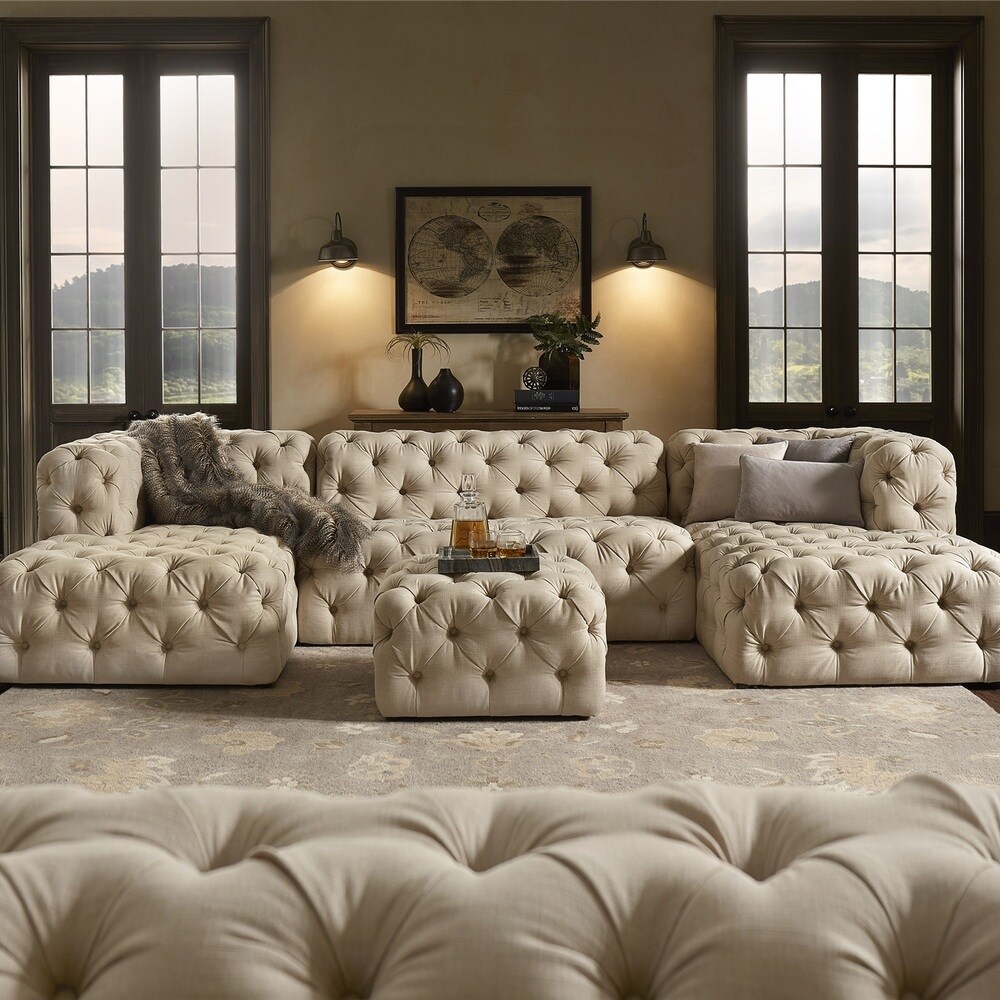 Knightsbridge II Chesterfield U shape Sectional by iNSPIRE Q Artisan