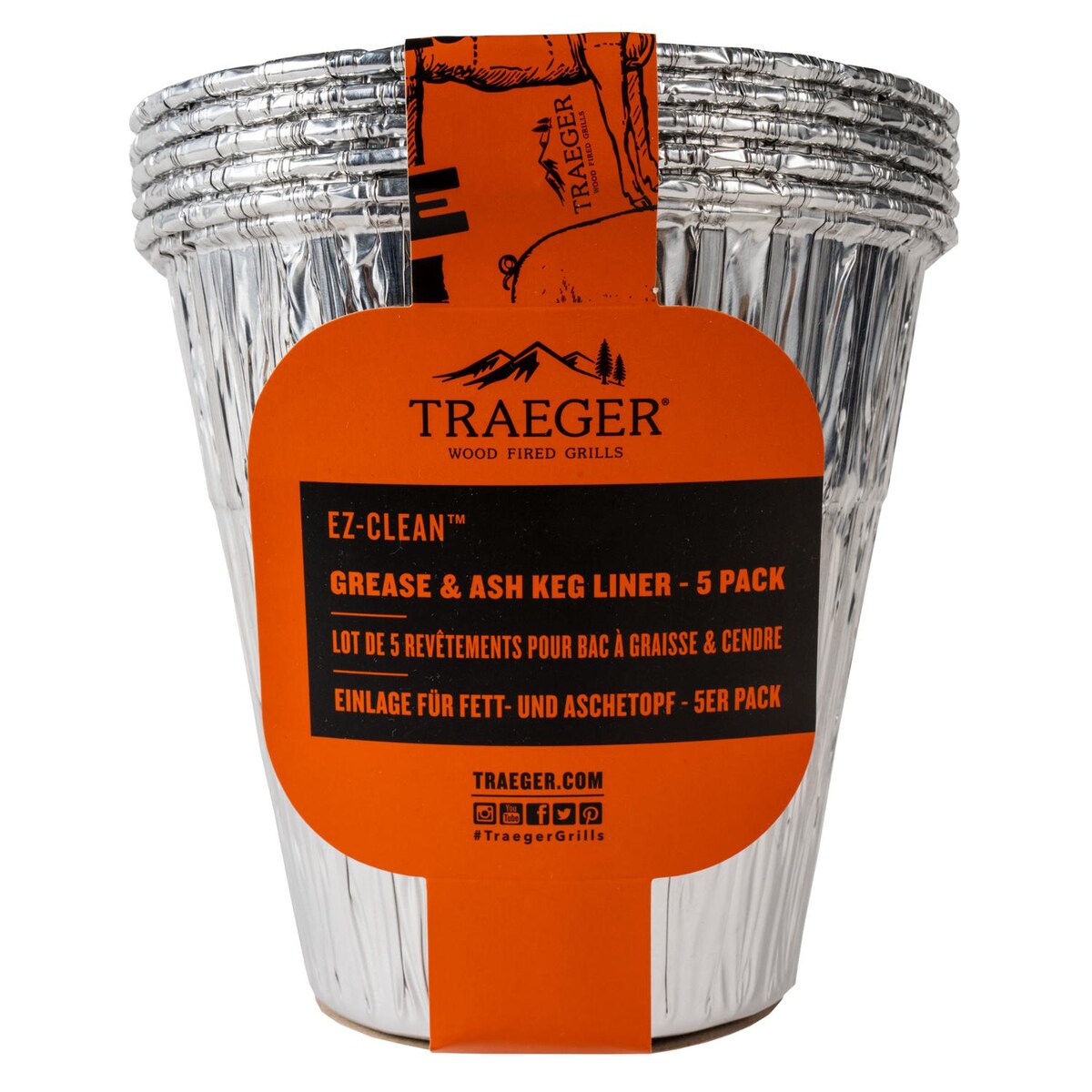 Traeger Grease and Ash Keg Liner 5 Pack