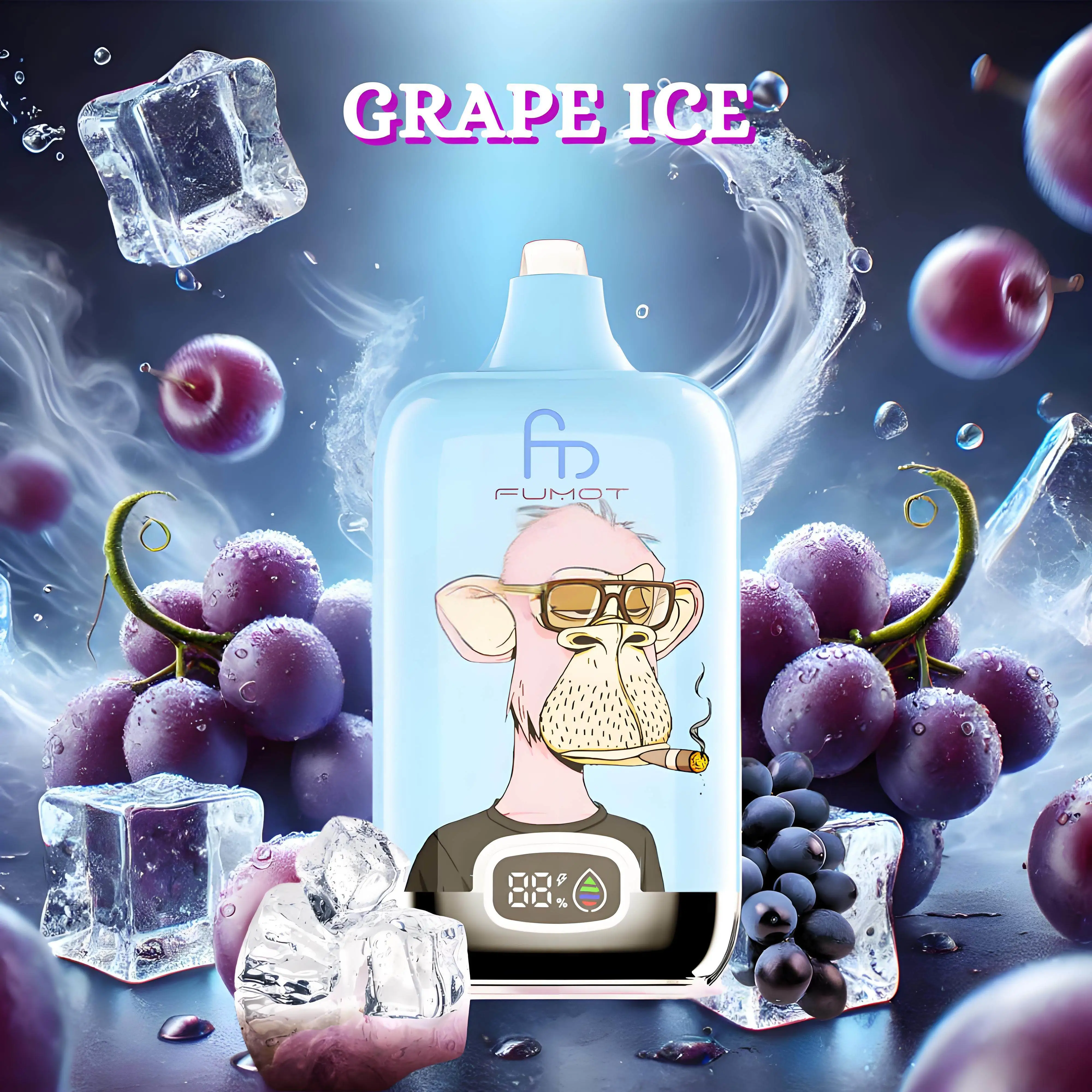 Fumot Tornado Digital Box 12000 Puffs - Grape Ice
