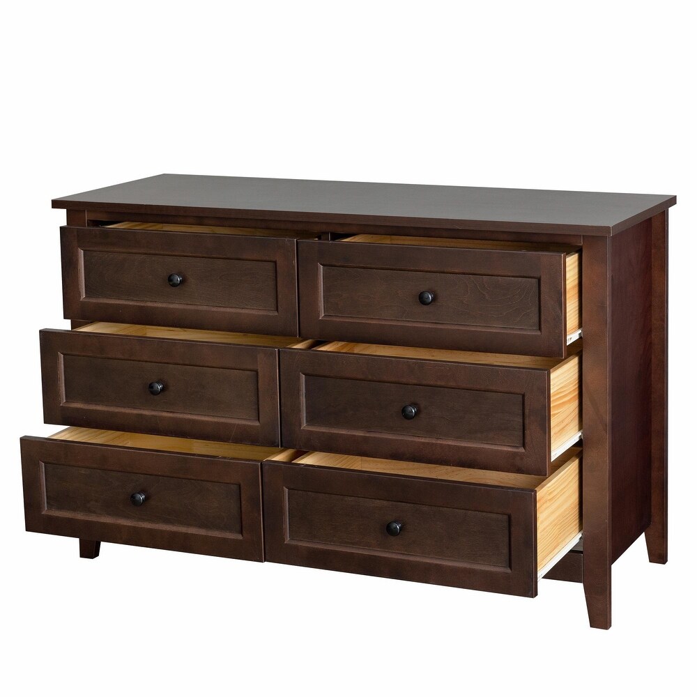 6 Drawers Dresser Cabinet  Versatile Storage Solution for Any Room