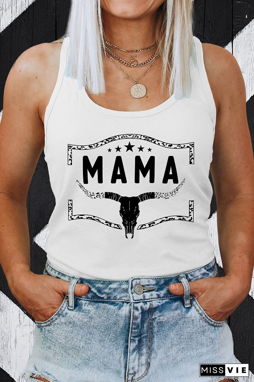 Mama Sleeveless Tank Top