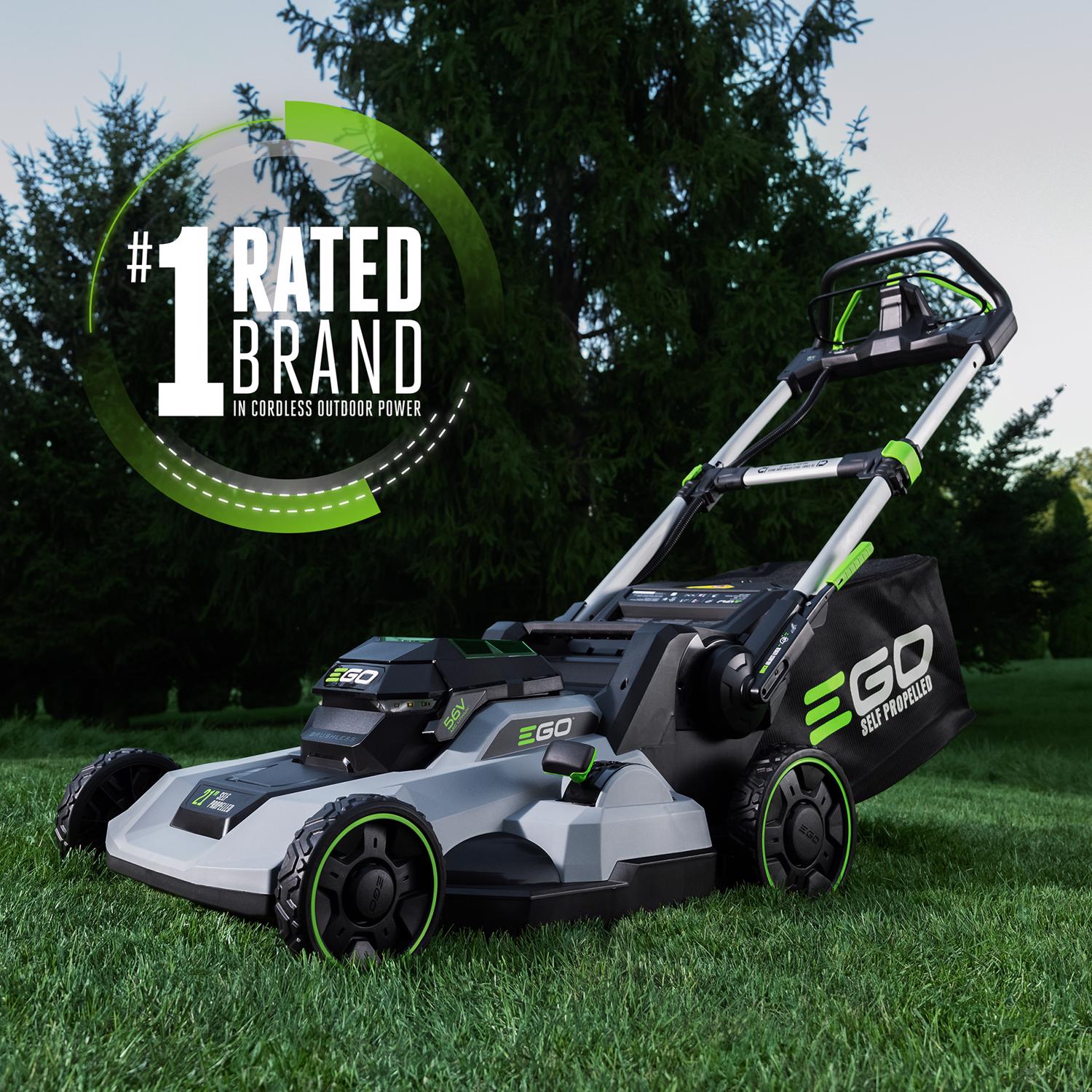 EGO Power+ LM2114SP 21 in. 56 V Battery Self-Propelled Lawn Mower Kit (Battery \u0026 Charger) W/ 6.0 AH BATTERY