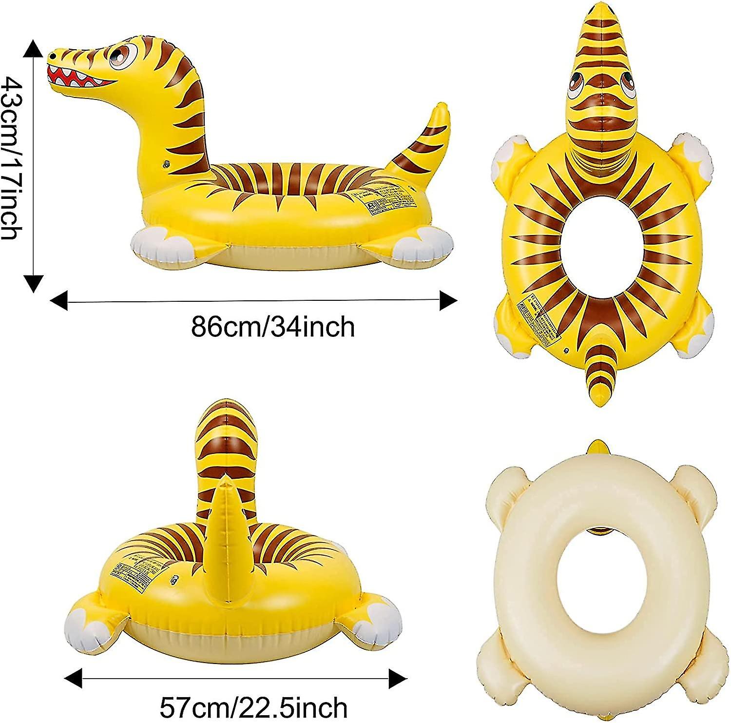 Dinosaur Swimming Pool Rings For Kids Pool Floats With A Zizi Sound  Inflatable Party Pool Toys