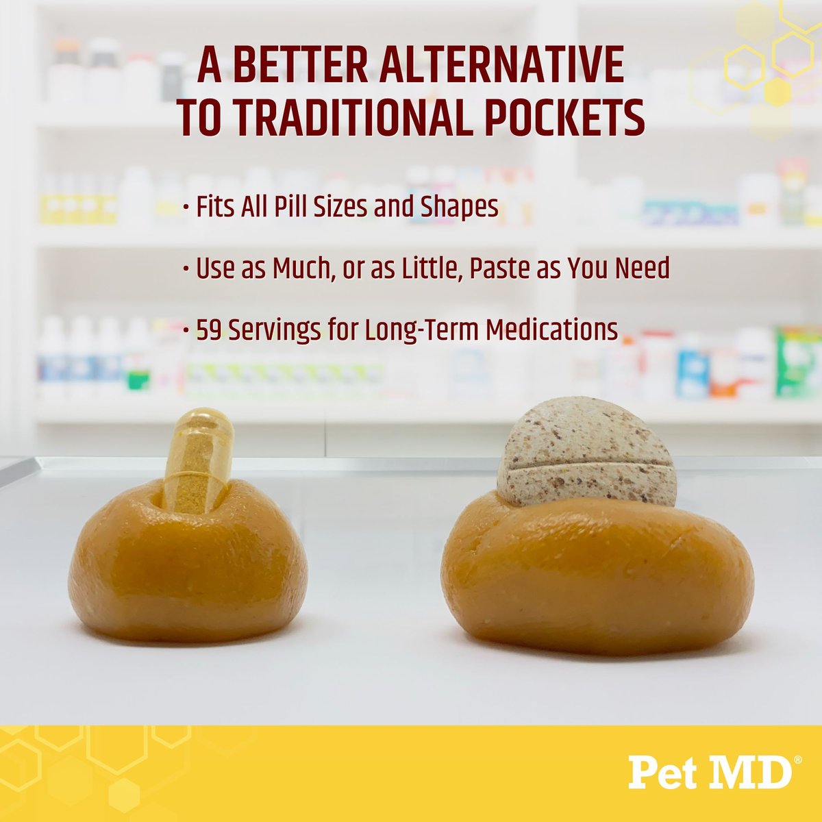 Pet MD Wrap-A-Pill Cheese and Bacon Flavor Pill Paste