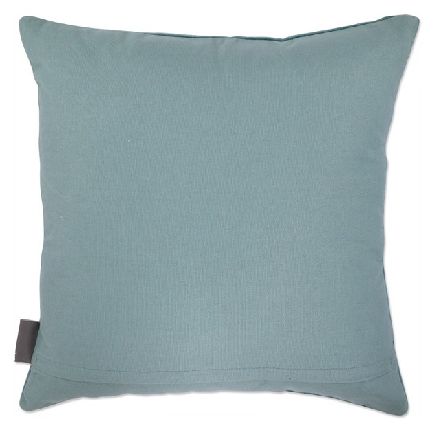 Indoor French Knots Square Throw Pillow Blue Pillow Perfect