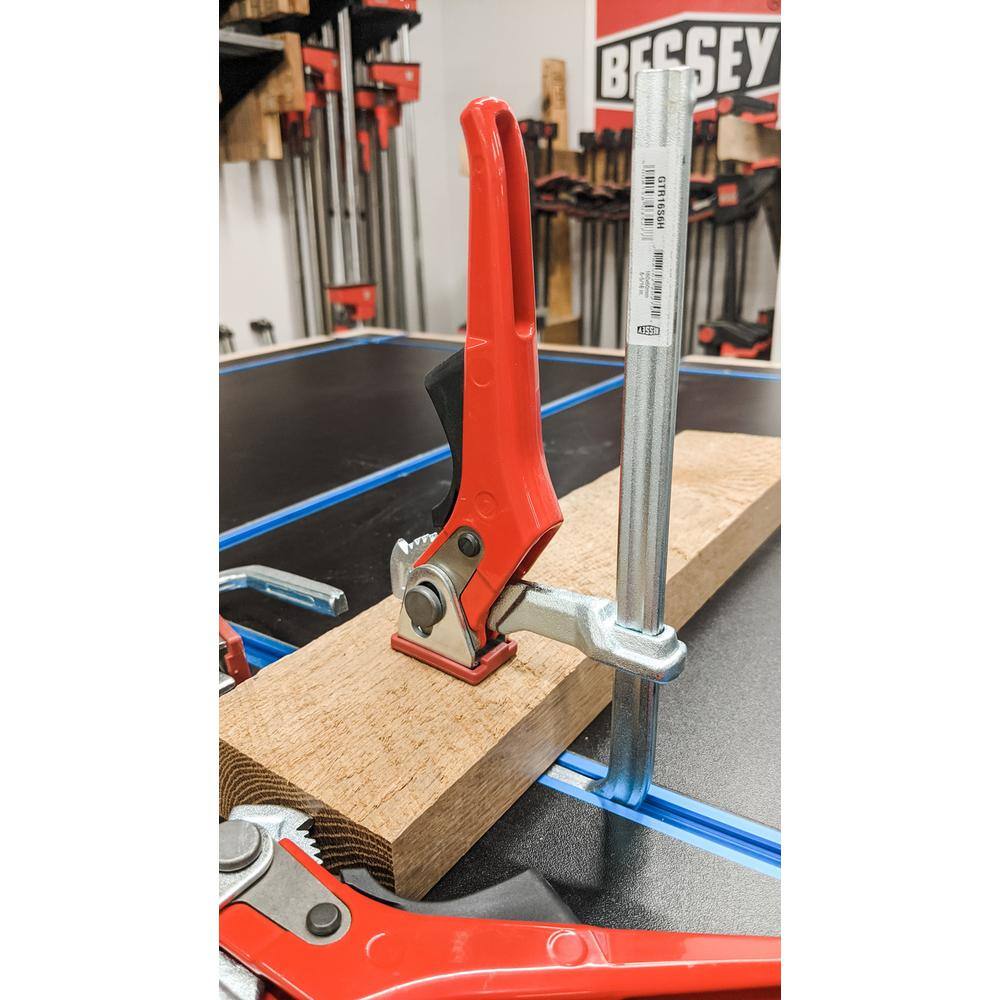 BESSEY 6 in. Capacity Track Saw and Table Clamp with Lever Handle and 2-516 in. Throat Depth GTR16S6H