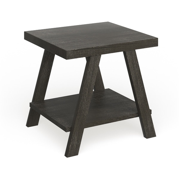 The Gray Barn Cedar Ridge Contemporary Replicated Wood Shelf End Table