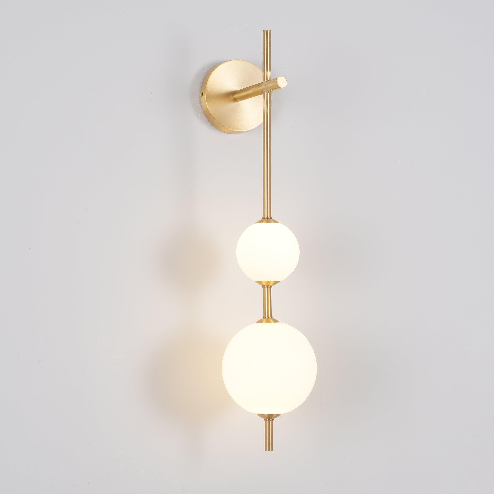 Vertical Globe Wall Lamp