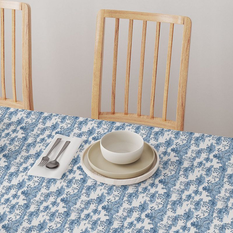 Square Tablecloth， 100% Cotton， 52x52， Floral 187