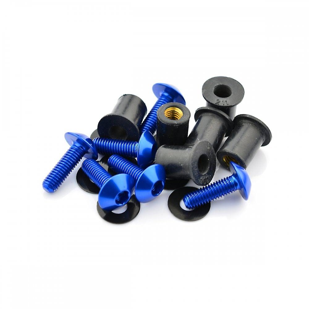 Racebolt Aprilia RSVR Factory 04-10 Aluminium Screen Bolt Kit Blue