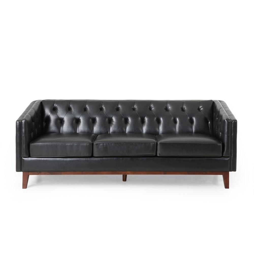 Ovando Contemporary Upholstered 3 Seater Sofa by Christopher Knight Home