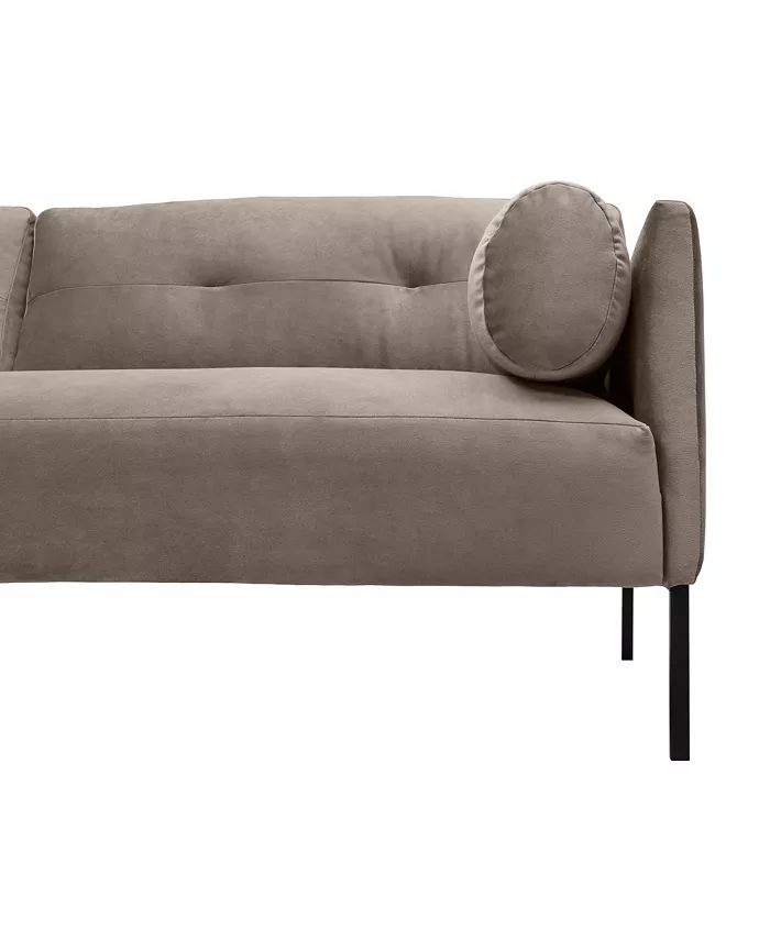 Armen Living Michalina 84 Velvet with Metal Legs Sofa