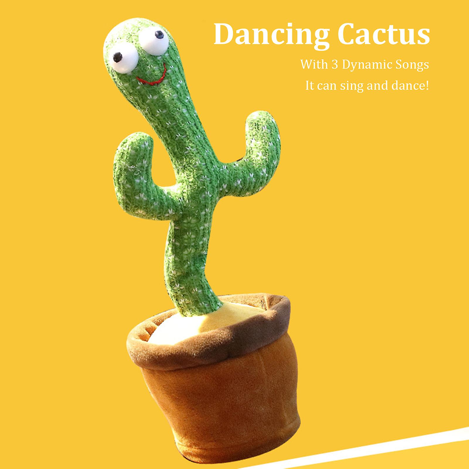 Electronic Dancing and Singing Cactus Knitted Fabric Dolls Funny Early Childhood Education Toys Kids Birthday Gifts  2