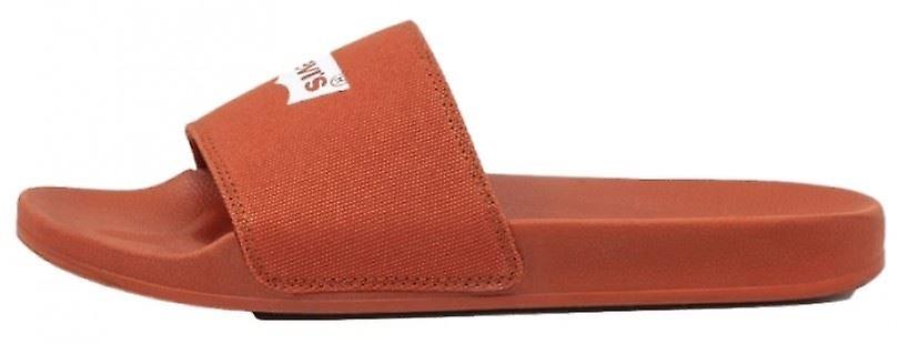 Levi's June Batwing Red White Mens Sliders Flip Flops