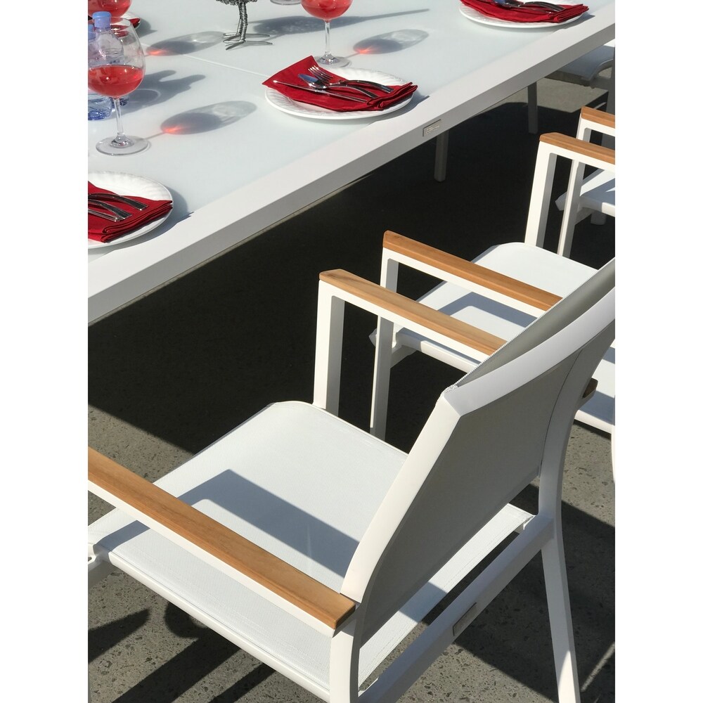 Essence 13 Pc Dining Set   Fabric color_White