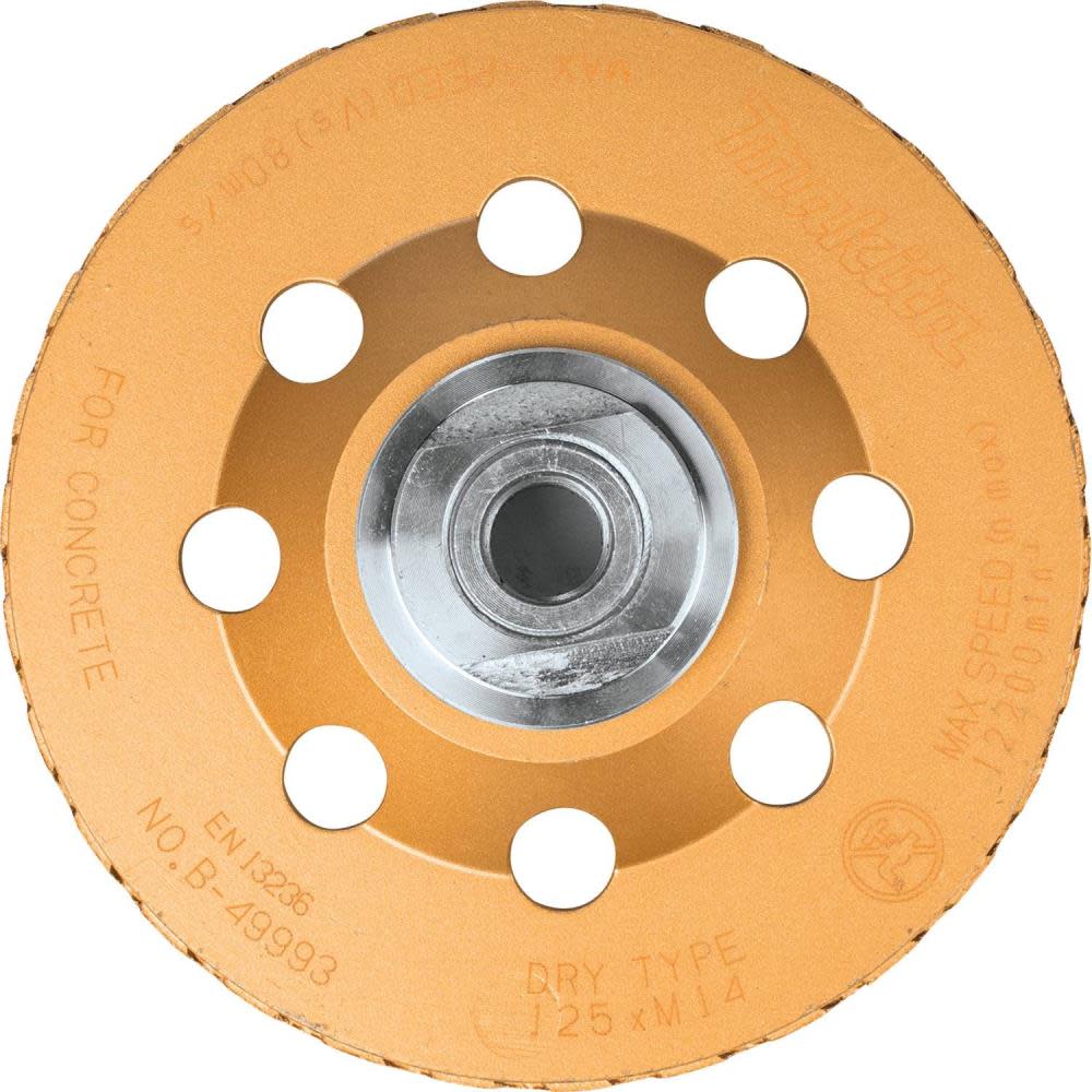 5 In. Low-Vibration Diamond Cup Wheel， Turbo ;