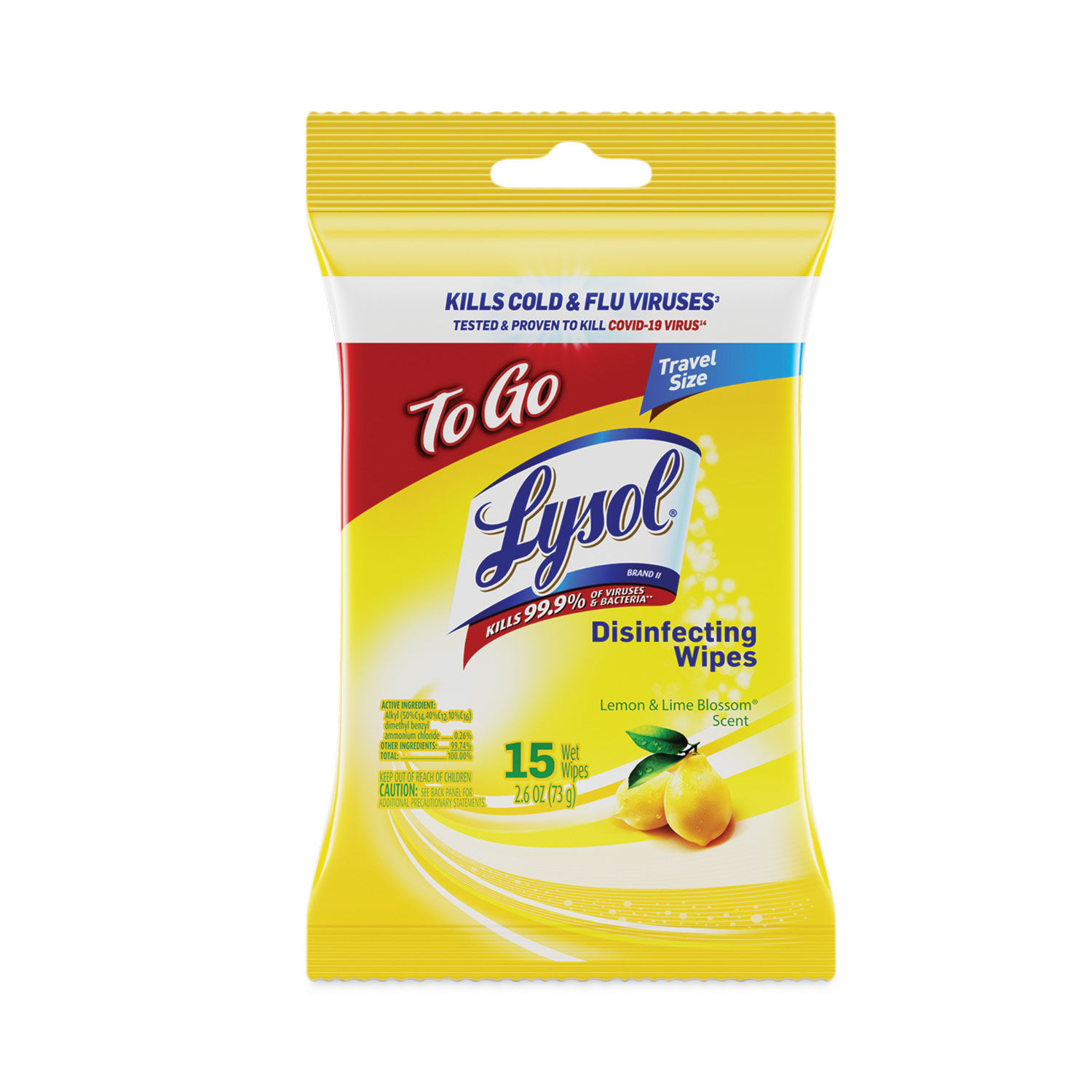 Disinfecting Wipes To-Go Flatpack by LYSOLandreg; Brand RAC99717CT