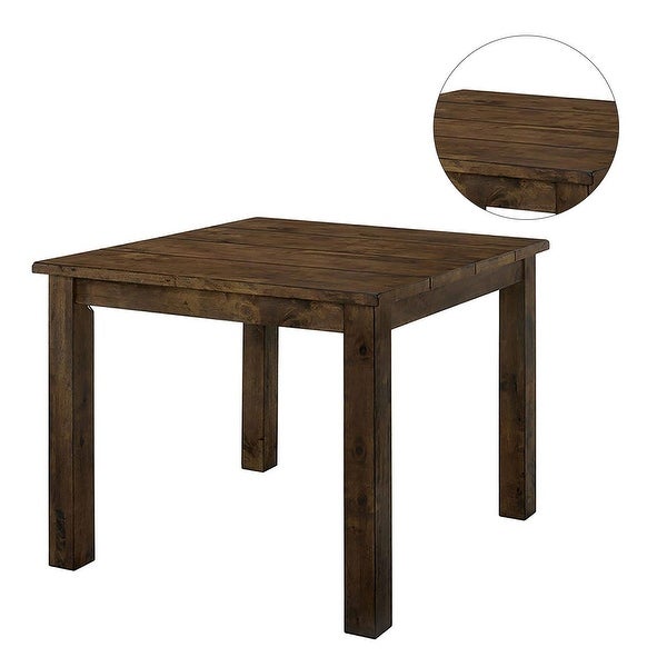 Wood Dining Table in Rustic Oak - Rustic Oak