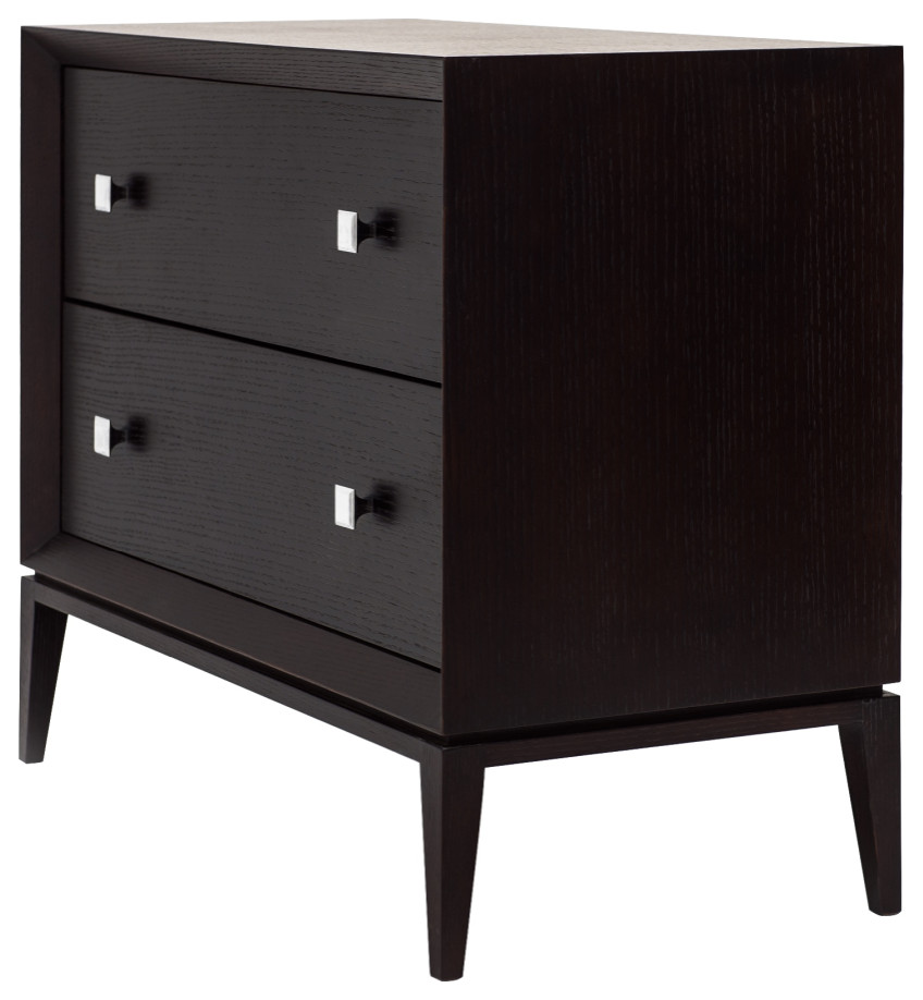 Black Wooden Chest of Drawers  Liang  ampEimil Ella   Midcentury   Accent Chests And Cabinets   by Oroa   Distinctive Furniture  Houzz