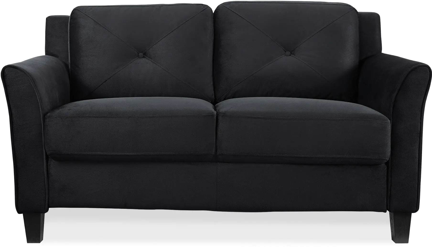 Harvard Black Loveseat