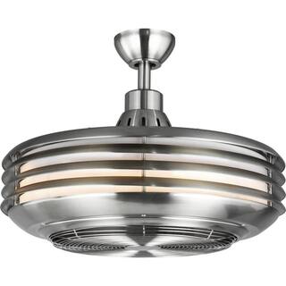 Progress Lighting Sanford 23 in. Integrated LED Brushed Nickel Ceiling Fan with Light Kit P2594-0930K