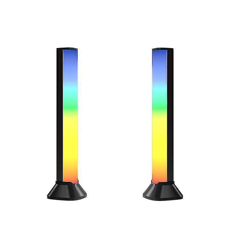 2pcs Smart Rgb Led Light Bars Colour Changing Led Strip Lights Gaming Table Lamps Room Decor Light