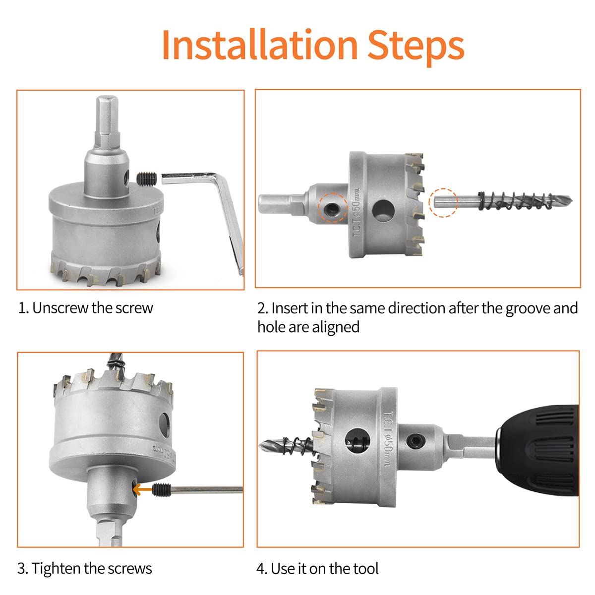 💥German Factory Wholesale Price Sales💥Carbide Hole Saw Stainless Steel Metal Hole