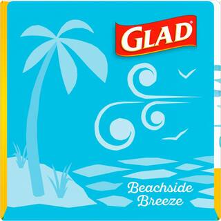 Glad 4 Gal. OdorShield Febreze Beachside Breeze Small Drawstring Trash Bags (34-Count) 1258779121