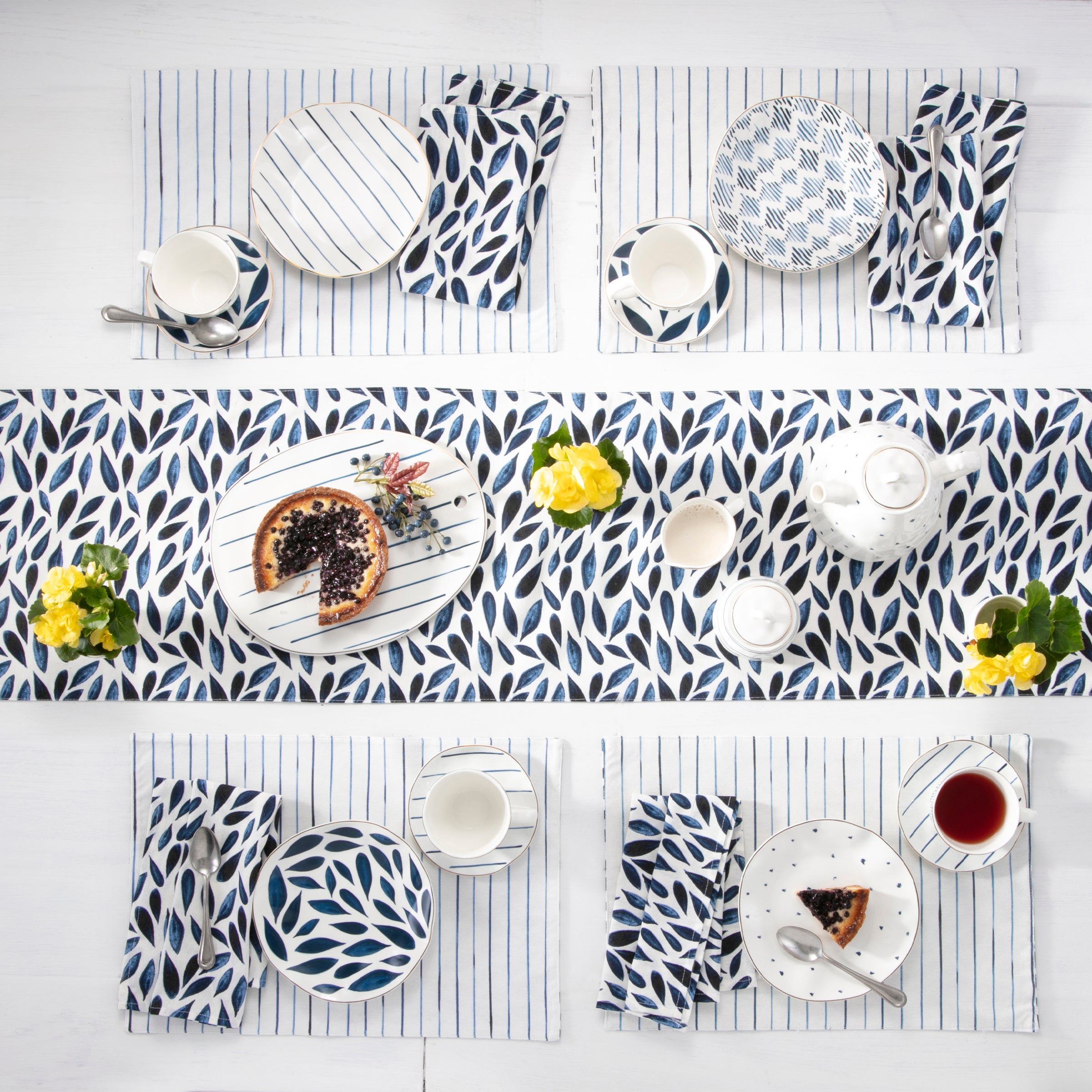 Blue Bay Reversible Table Runner