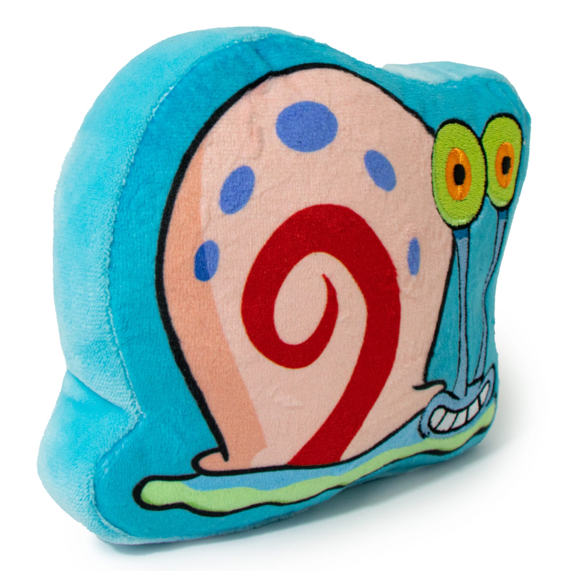 Buckle-Down Nickelodeon SpongeBob SquarePants Gary The Snail Smiling Plush Squeaker Dog Toy， Small