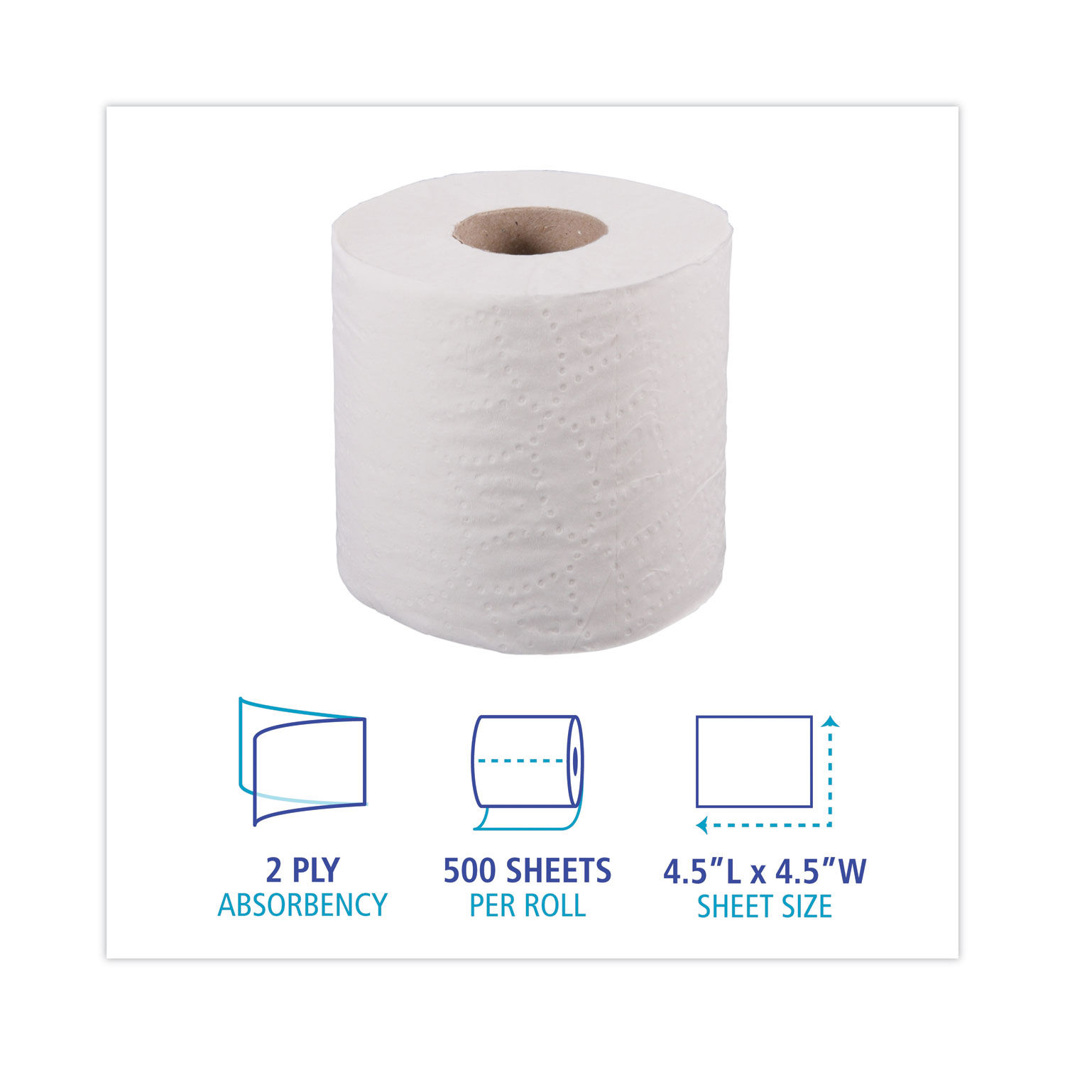 1-Ply Toilet Tissue by Boardwalkandreg; BWK6170B