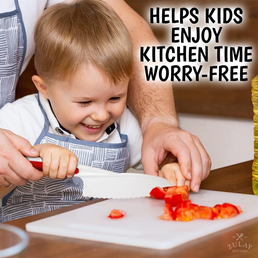 Zulay Kitchen Kids Knife Set for Cooking and Cutting