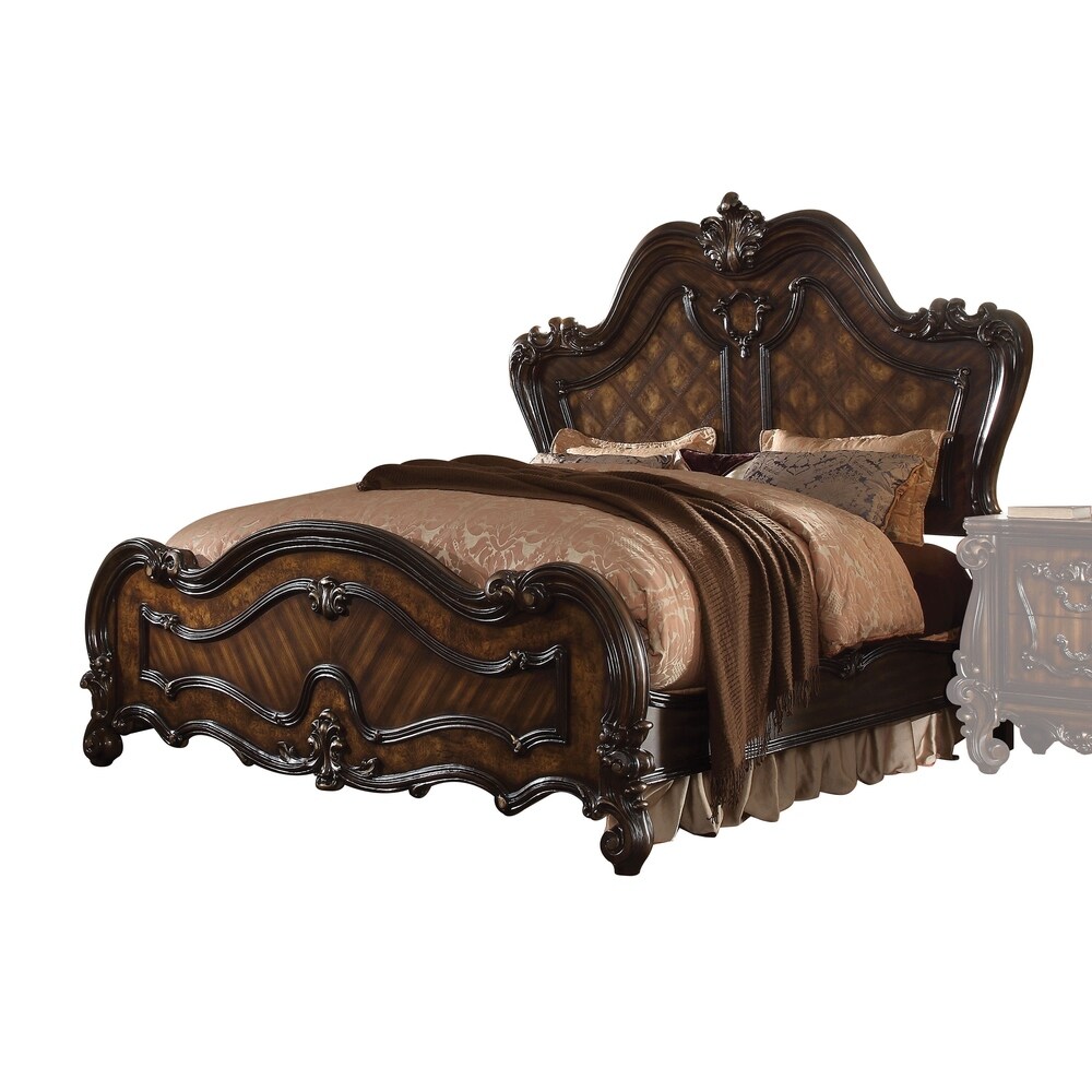 ACME Versailles Queen Bed  Cherry Oak (1Set/3Ctn)