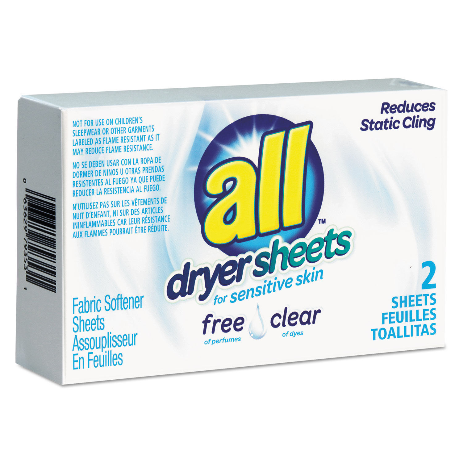 Free Clear Vend Pack Dryer Sheets by Allandreg; VEN2979353