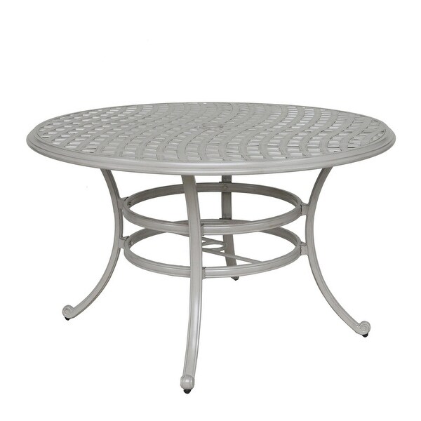 Torino Aluminum 49 Inch Round Dining Table