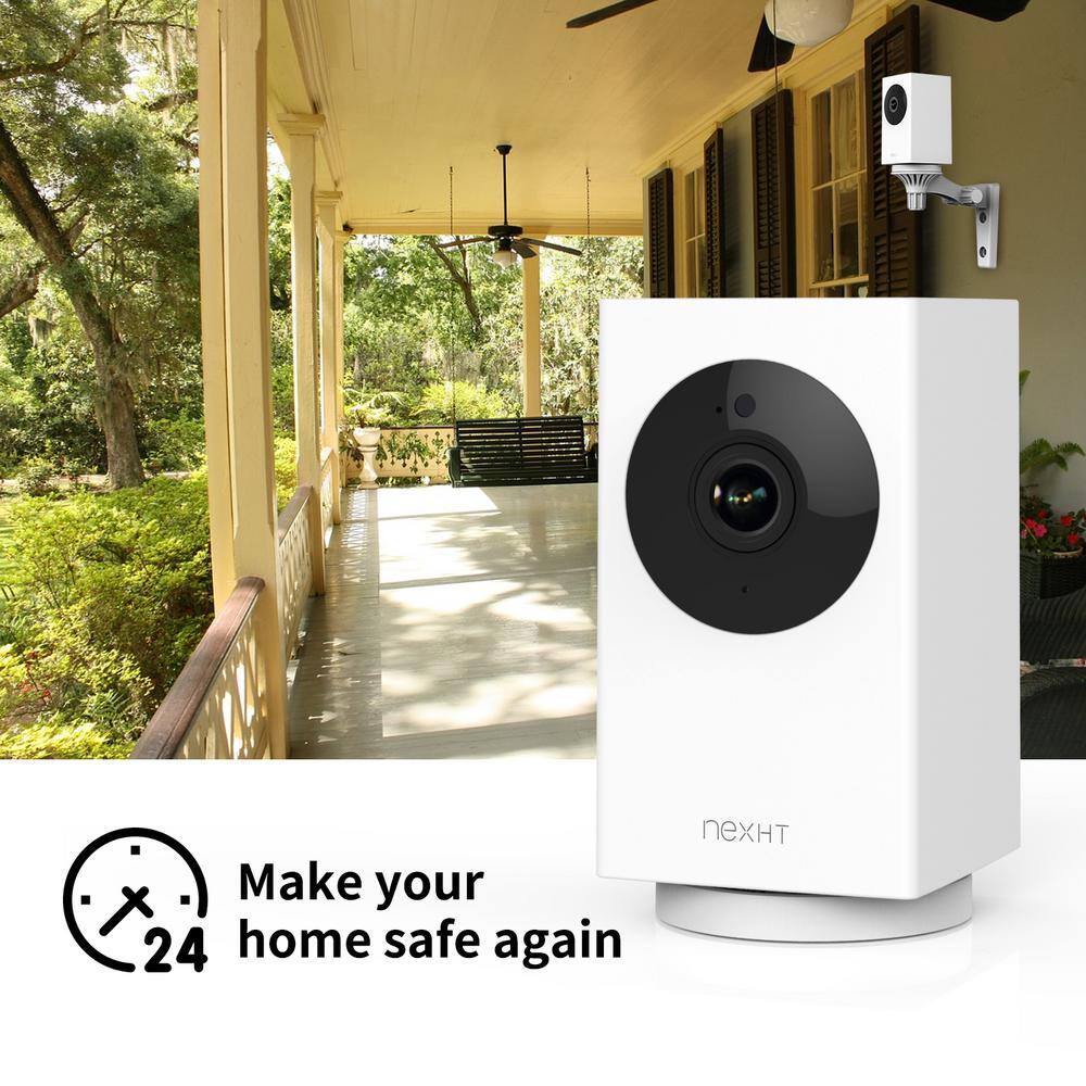 NexHT Smart WiFi 1080p Wireless Security Camera with Night Vision 2-Way Audio Cloud Storage Auto Track PanTiltZoom 86316